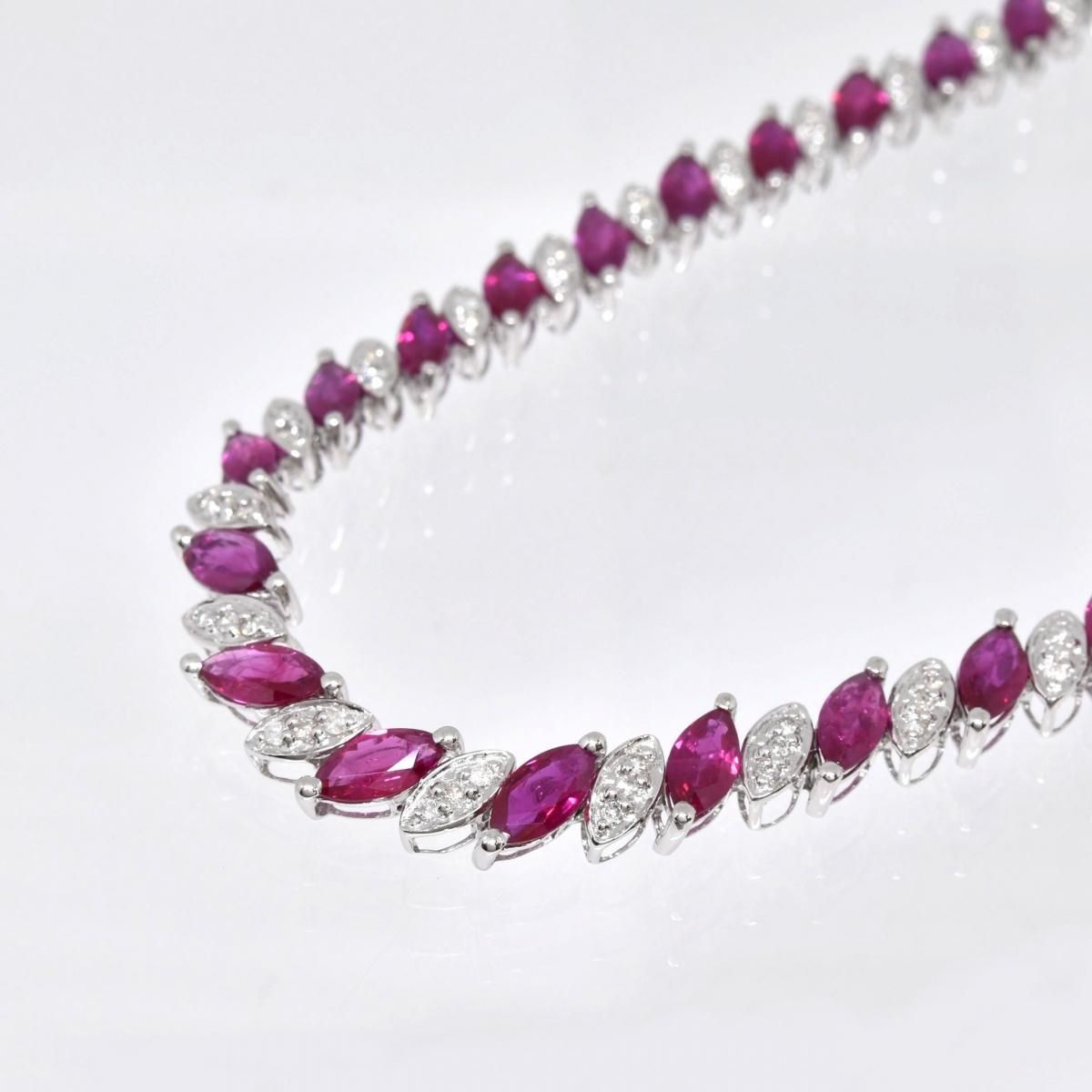 K18WG ӡͥå쥹 R14.62ct D1.05ct 24.6g  42cm ۥ磻ȥ