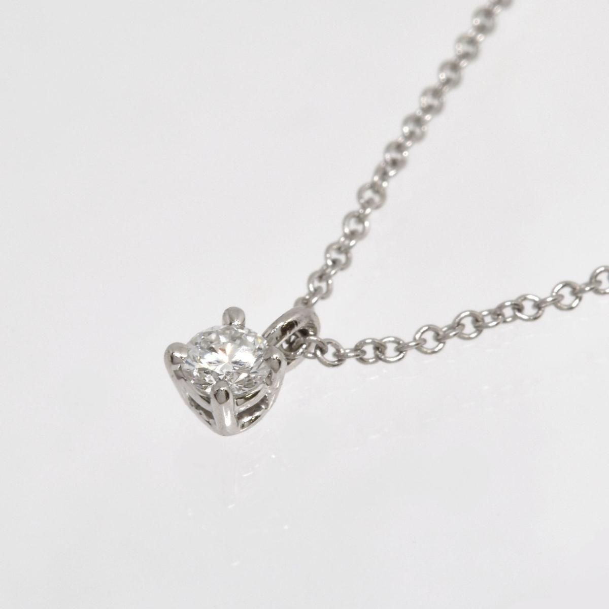 ティファニー Pt ダイヤネックレス 2.4g ☆ 40cm Tiffany プラチナ
