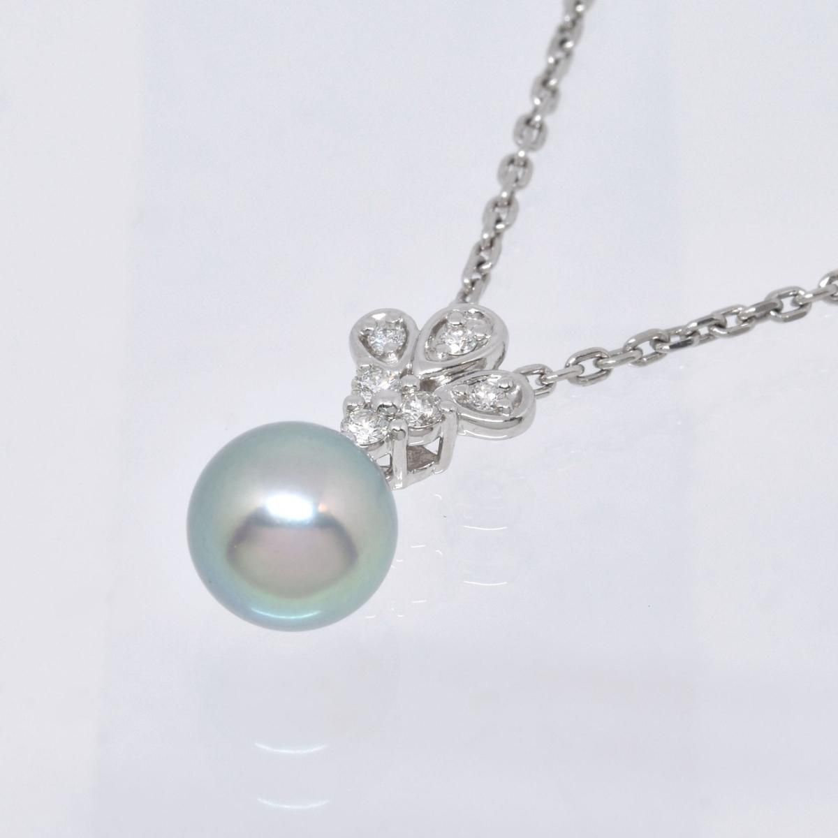 ݡ Pt ѡͥå쥹 D0.11ct 8ߥUP 8.3g  44cm POLA  ץ