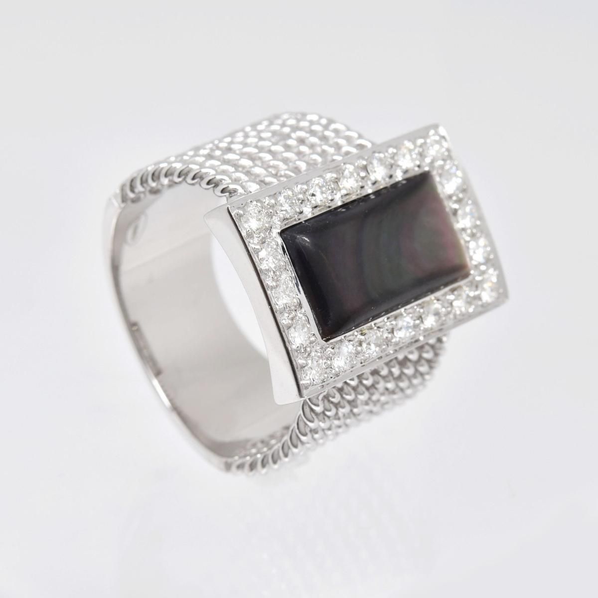 K18WG ĳ D0.45ct 11.8g  #13  ֥å  ۥ磻ȥ