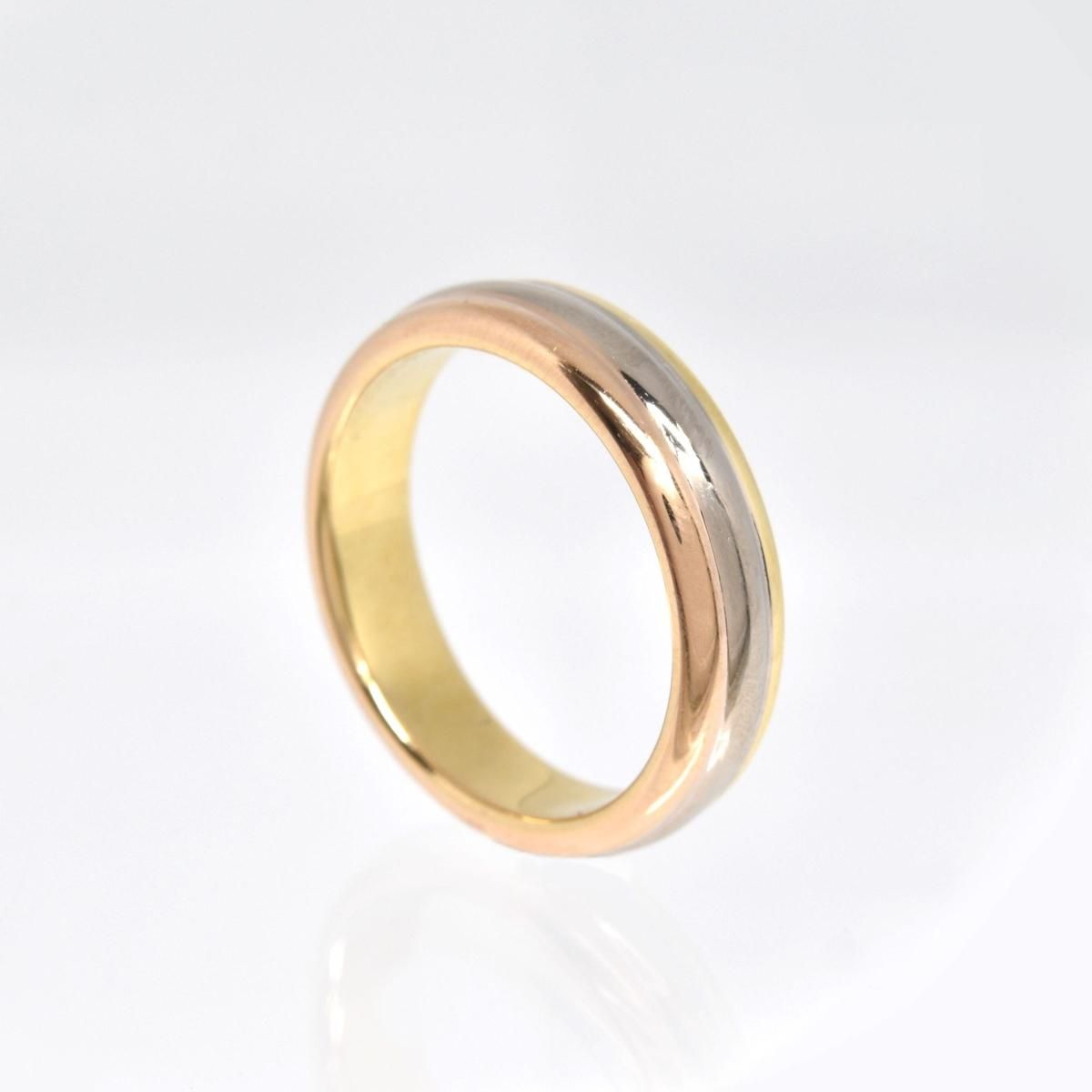 カルティエ K18 スリーカラーウェディングリング 5.3g ☆ #9 Cartier