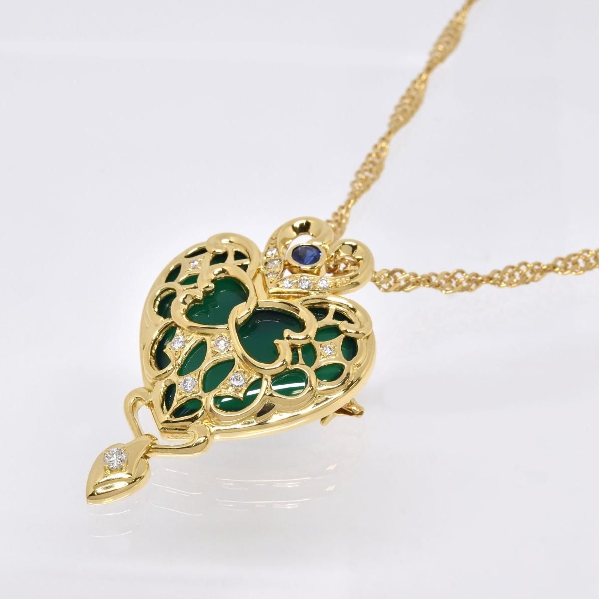 K18YG Υͥå쥹 D0.23ct S0.19ct 22.2g  53cm Х֥륷꡼ ֥  ե 