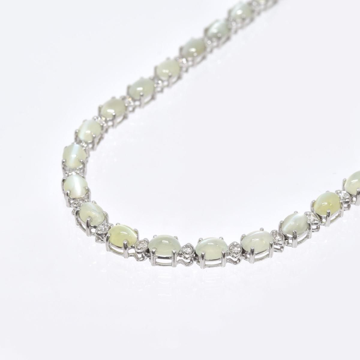 K18WG åĥͥå쥹 C22.12ct D1.00ct 13.9g  41cm  ۥ磻ȥ