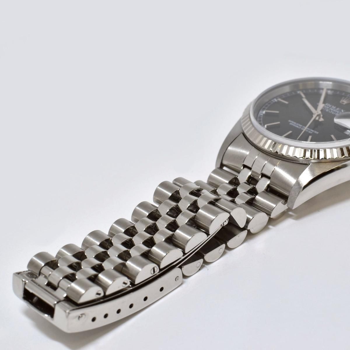 てみょ ロレックス デイトジャスト 16234 黒 T番 ☆腕時計 自動巻き