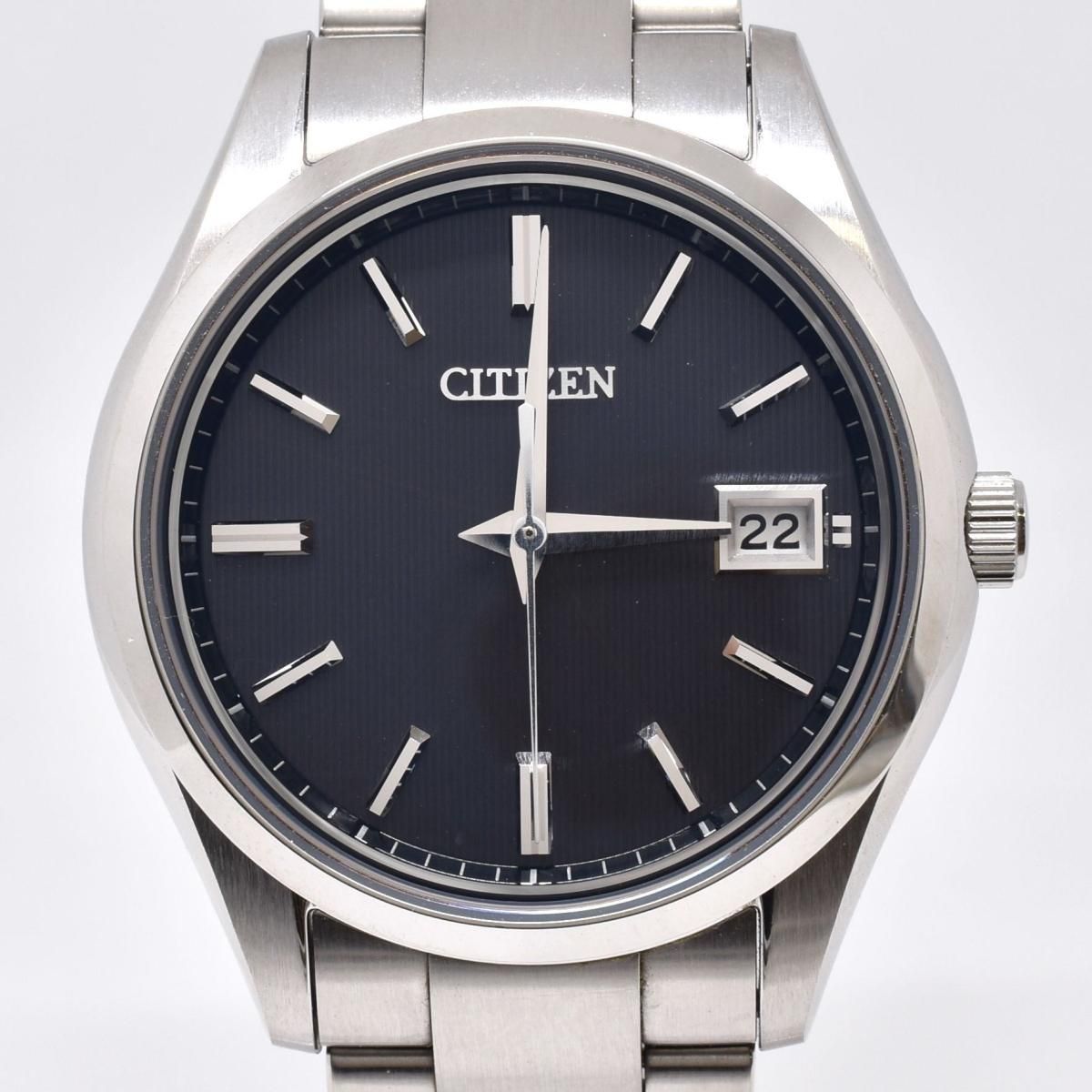 <br>CITIZEN シチズン ソーラー A060-T021417 ステンレス 腕時計 メンズ/ザ・シチズン/黒文字盤/Eco−Drive/AQ4000-51E/185****/メンズ時計/ABランク/69