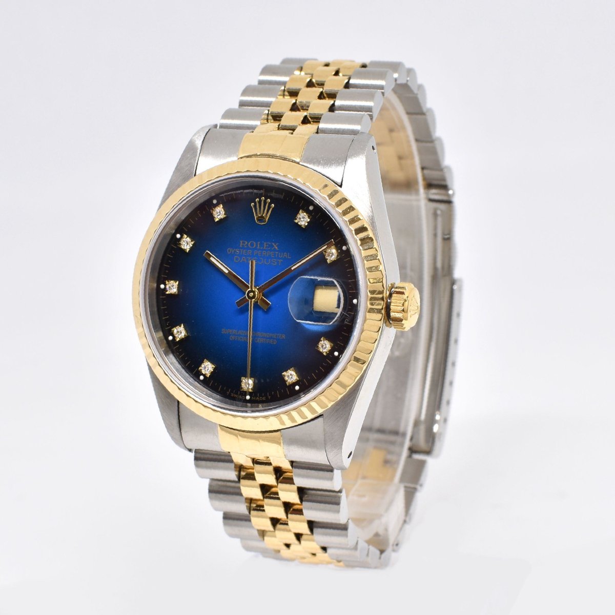 ロレックス ROLEX デイトジャスト 16233G シルバー SS/K18YG メンズ 腕時計
