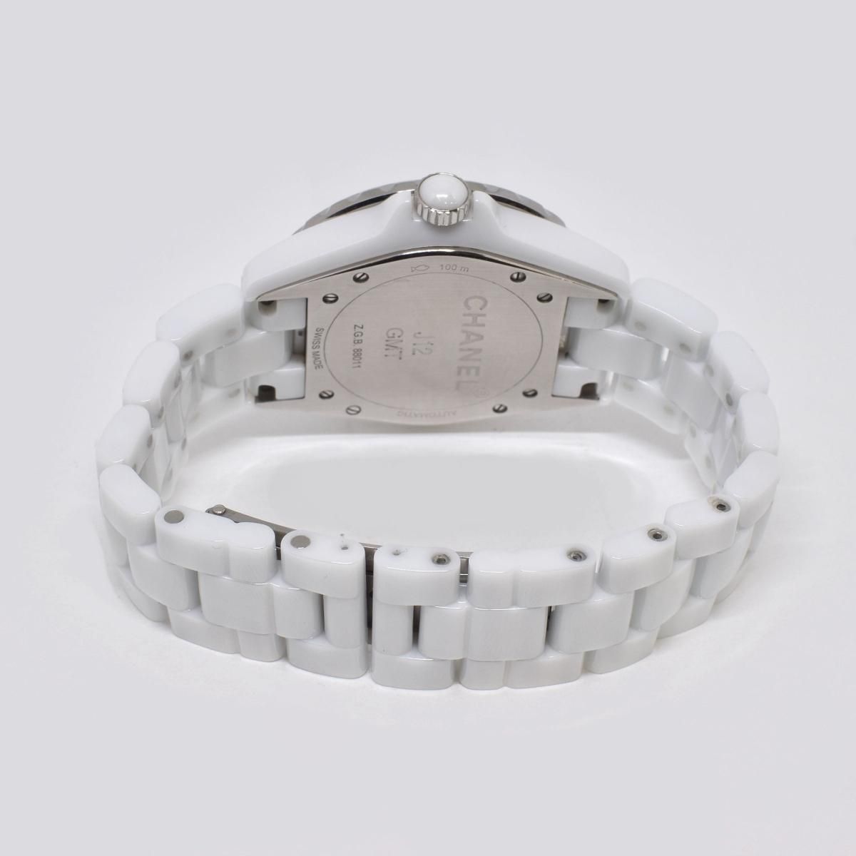 シャネル J12 H3103 GMT ホワイト ☆腕時計 自動巻き CHANEL