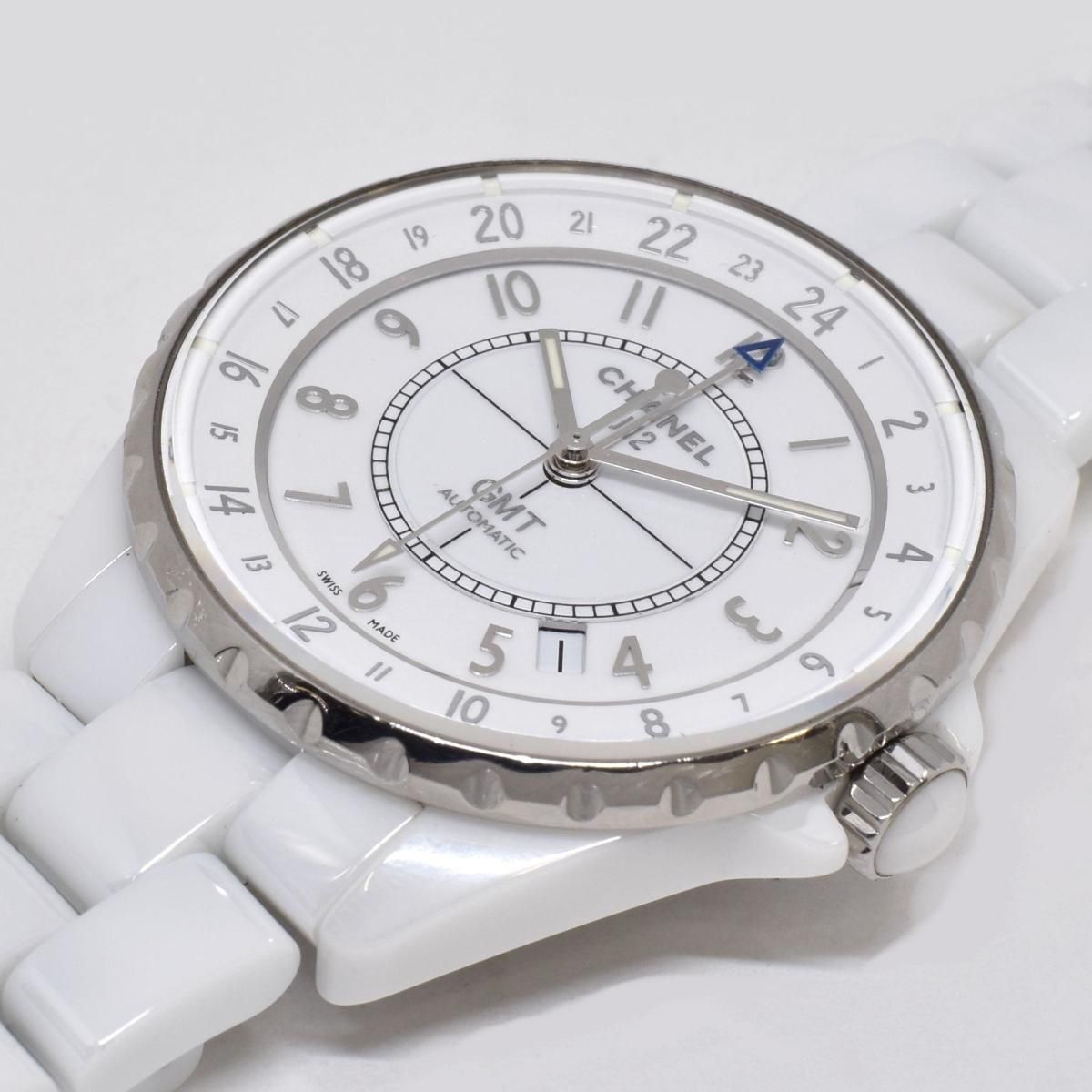 シャネル J12 H3103 GMT ホワイト ☆腕時計 自動巻き CHANEL