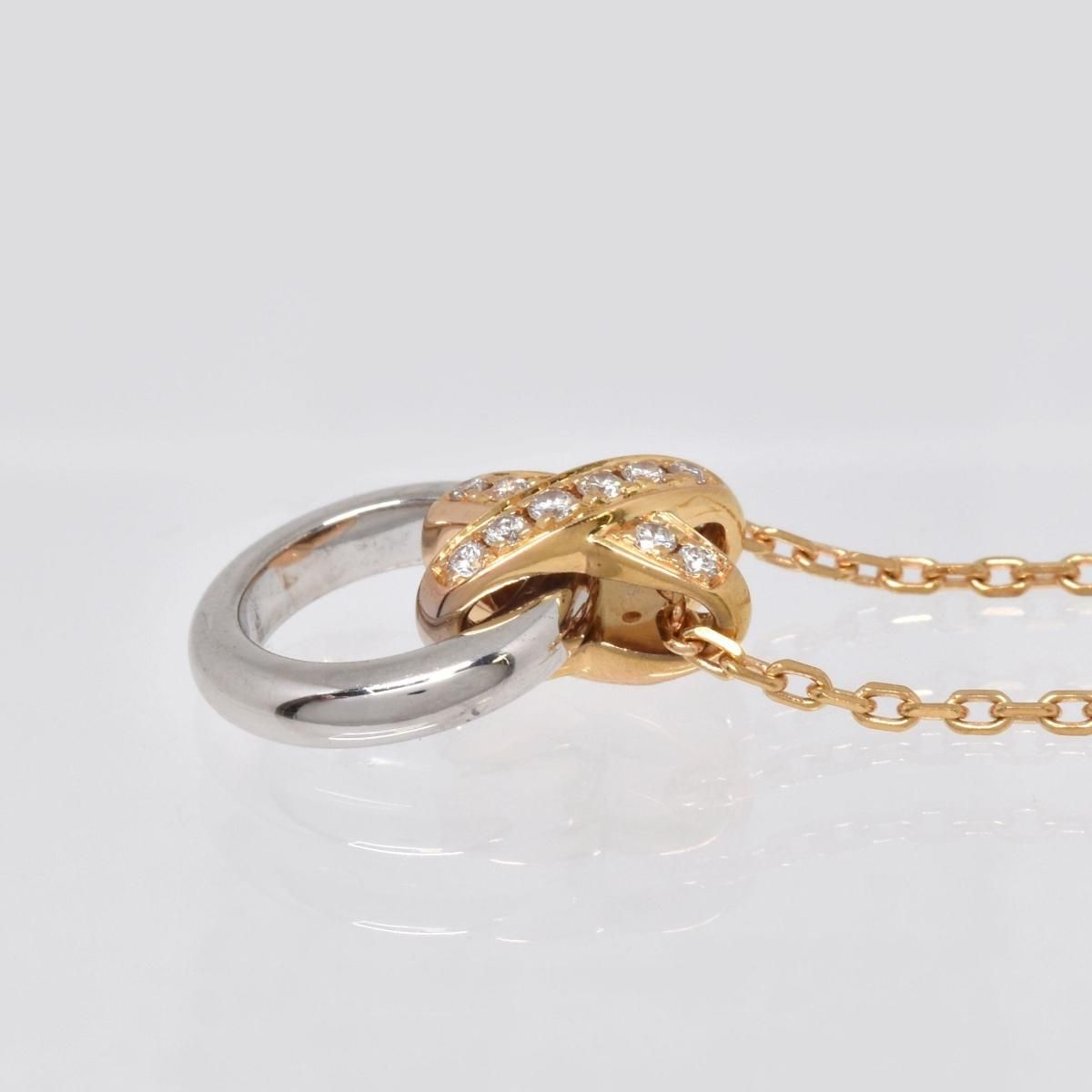 ショーメ K18PG／K18WG ダイヤネックレス リアンドゥショーメ プルミエ