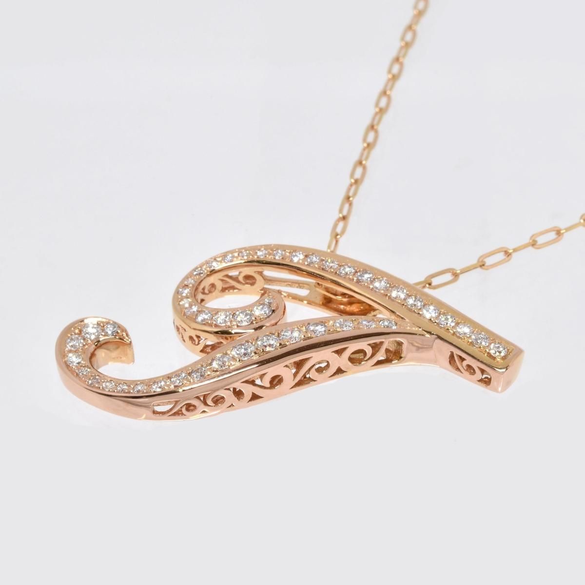 K18PG ͥå쥹 D1.00ct 13.3g  50cm ԥ󥯥