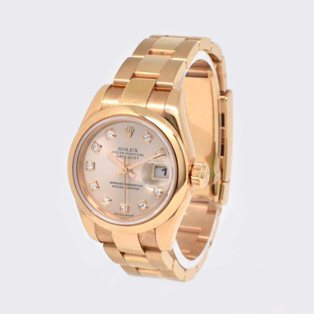 ŹƬʡۥå K18PG ǥȥ㥹 179165G 10P䡡ӻ ư ROLEX DATEJUST