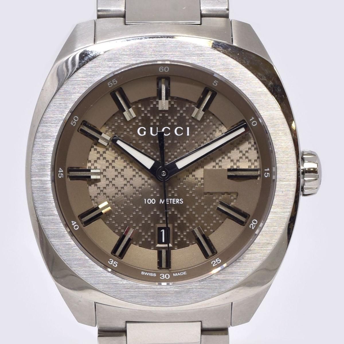 グッチ ラージウォッチ GG2570 142.3 クオーツ ☆腕時計 GUCCI