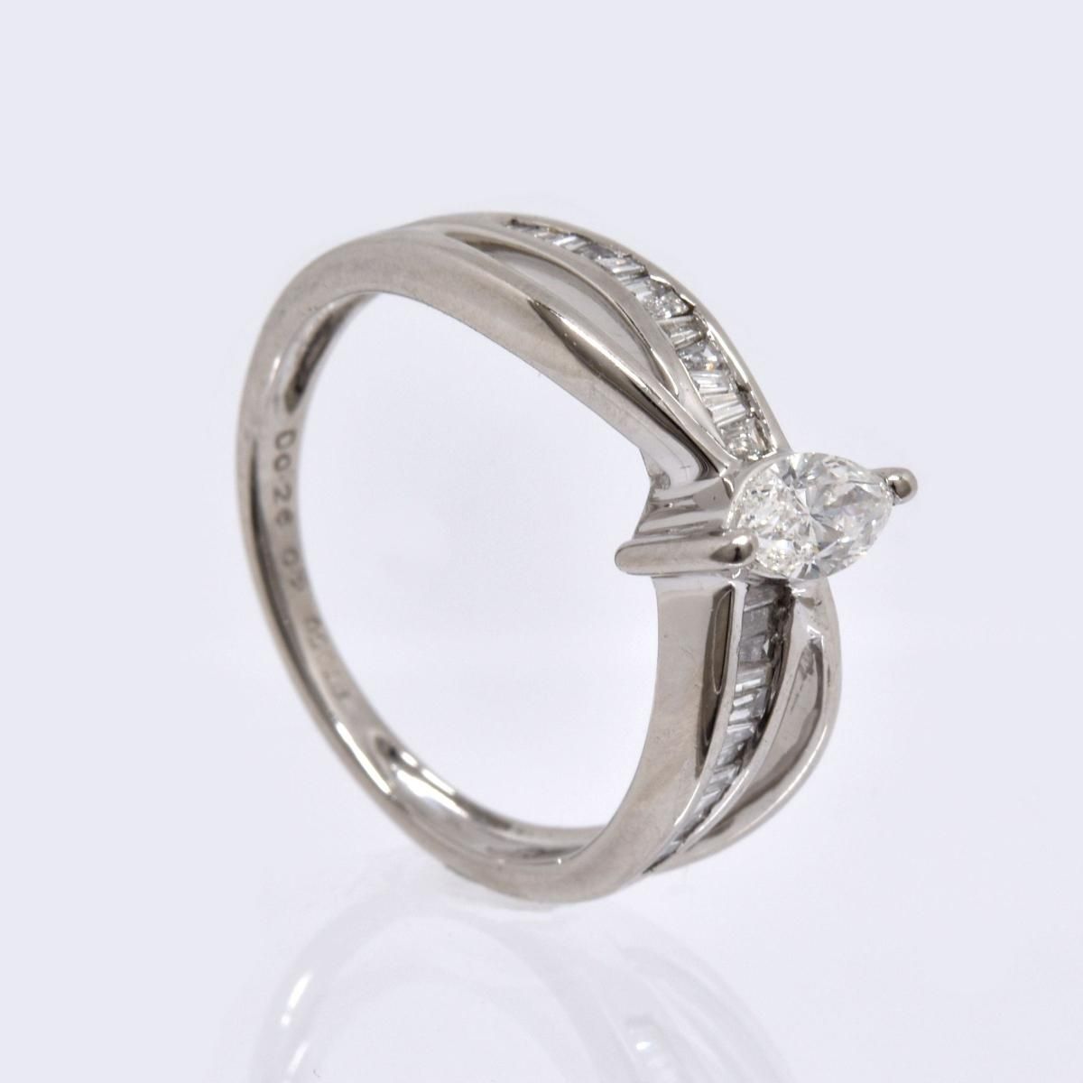 Pt  D0.26ct D0.31ct 5.1g  #11.5  ץ