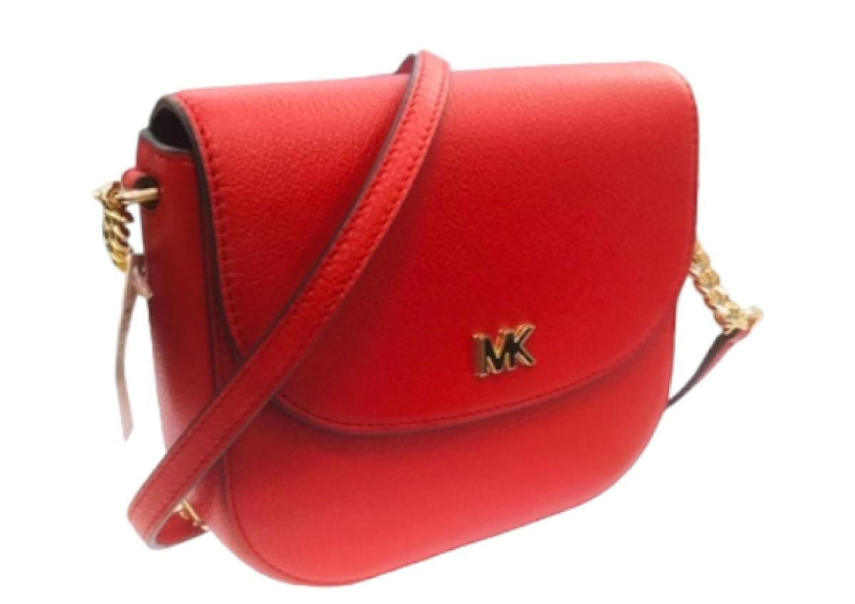 《》定価7万円程 MICHAEL KORS バッグ レッド