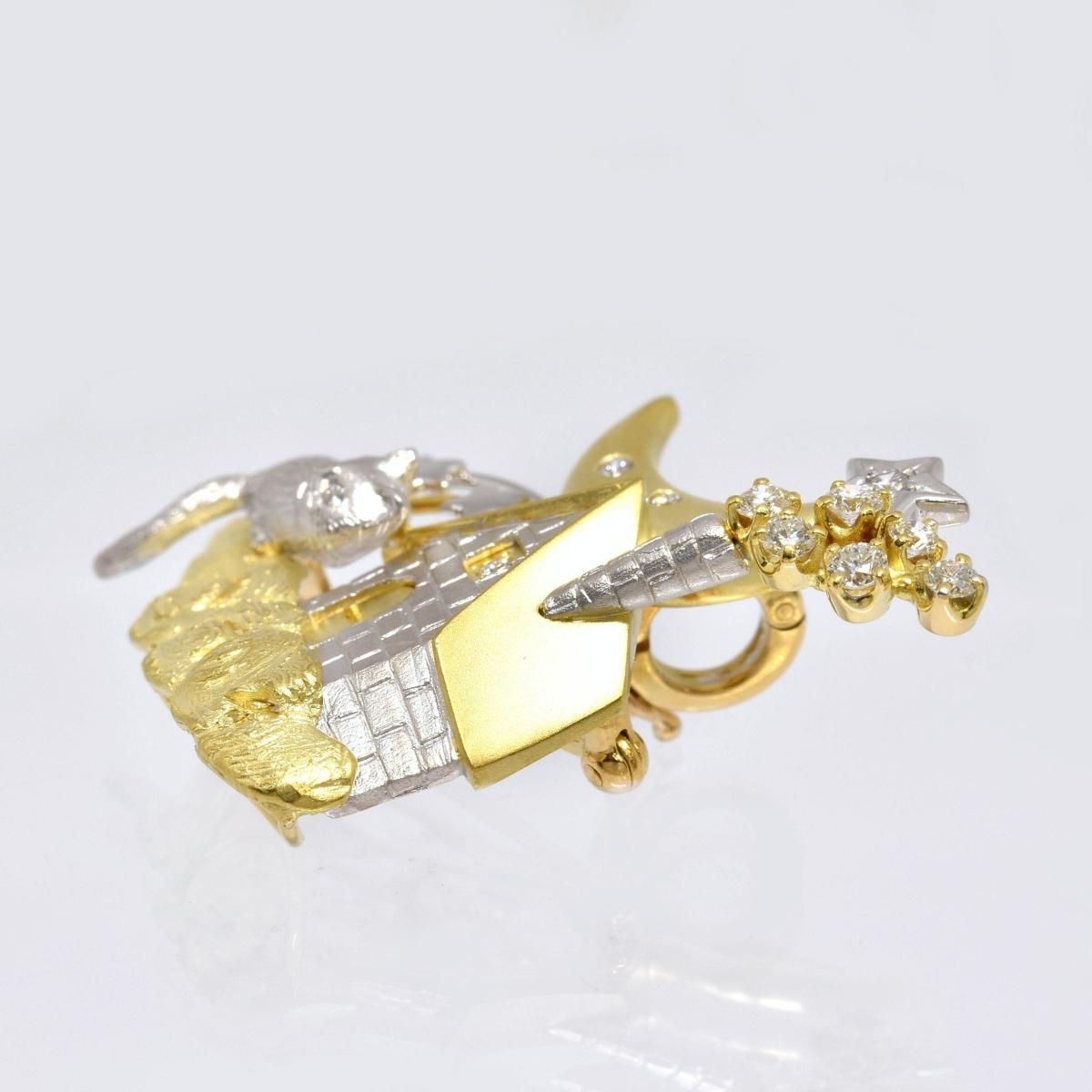 TASAKI - タサキ 白鳥 スワン モチーフ ブローチ K18WG ホワイト