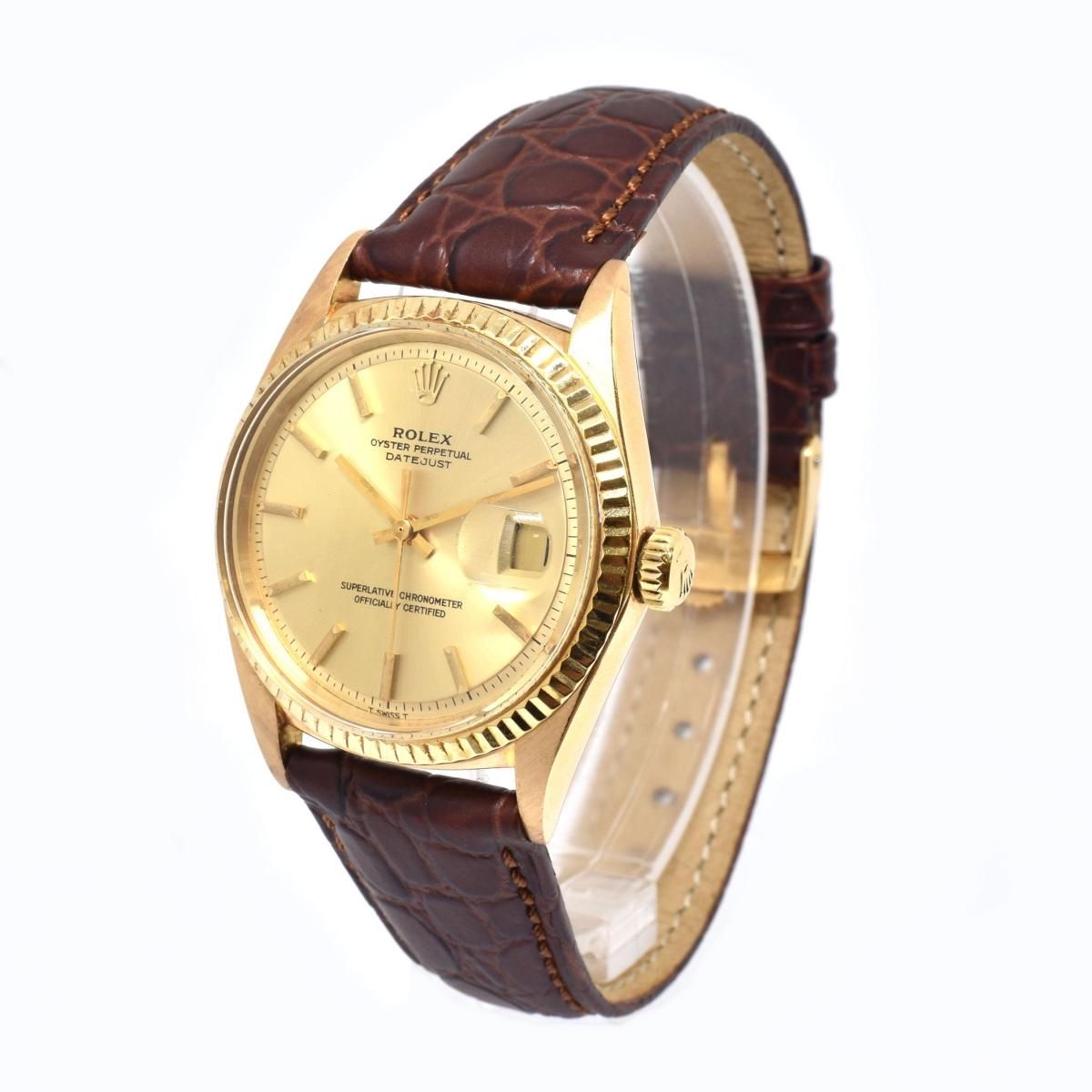 ŹƬʡۥå K18YG ǥȥ㥹  1601ӻ ư ROLEX DATEJUST ɥ