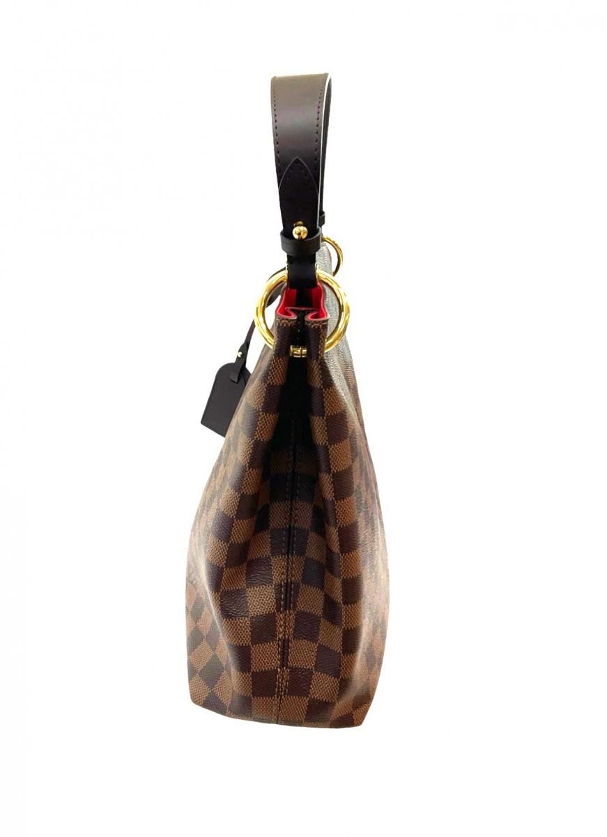 美品 LOUIS VUITTON レザー ベルト ダミエ ブラウン 専用保存袋付 美品 LOUIS VUITTON レザー ベルト ダミエ ブラウン 専用保存袋
