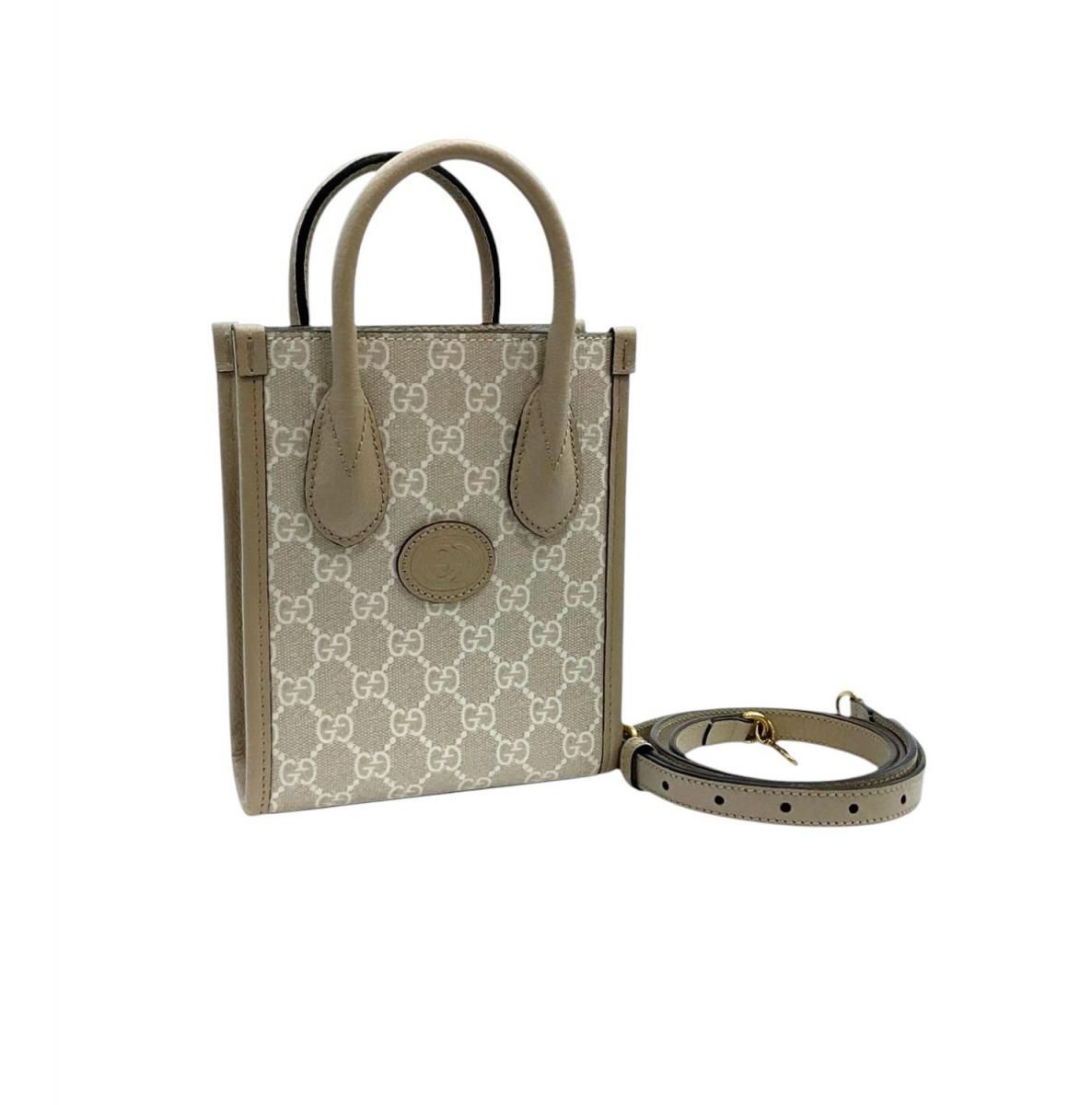 GUCCI/å/󥿡åG/ߥ˥ȡ/671623/ϥɥХå/Хå/2Way/GGץ꡼७Х/١/֥
