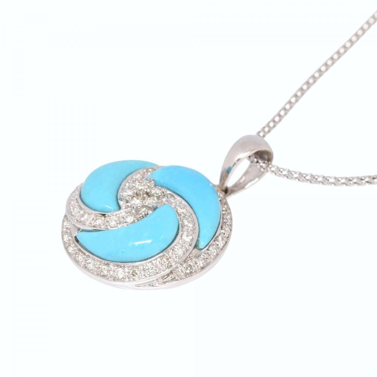 K18WG ͥå쥹 T5.49ct D0.47ct 9.1g  43cm  ۥ磻ȥ