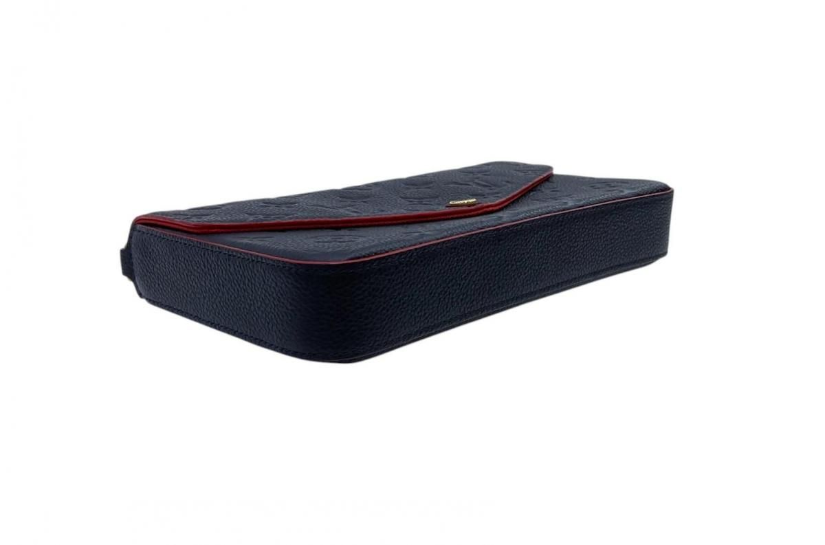 ルイヴィトン チェーンウォレット フェリシー アンプラント ノワール ポシェット 美品】Louis Vuitton/ルイヴィトン/アンプラント/ポシェット