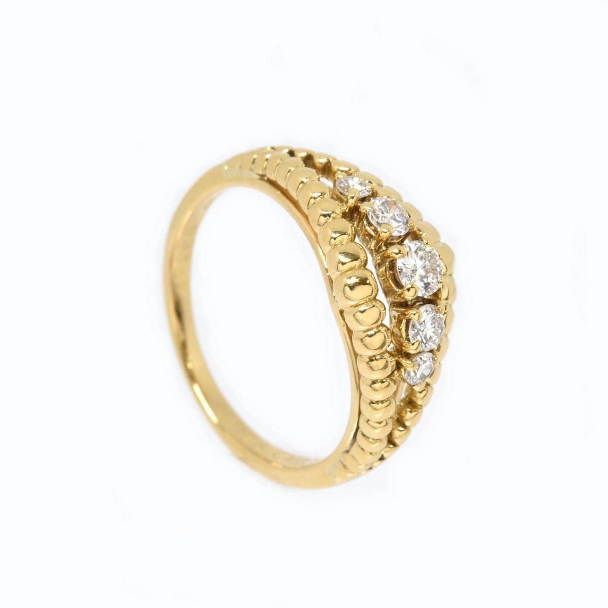 ꥹǥ K18YG  D0.33ct D0.26ct 4.2g  #12 ChristianDior 