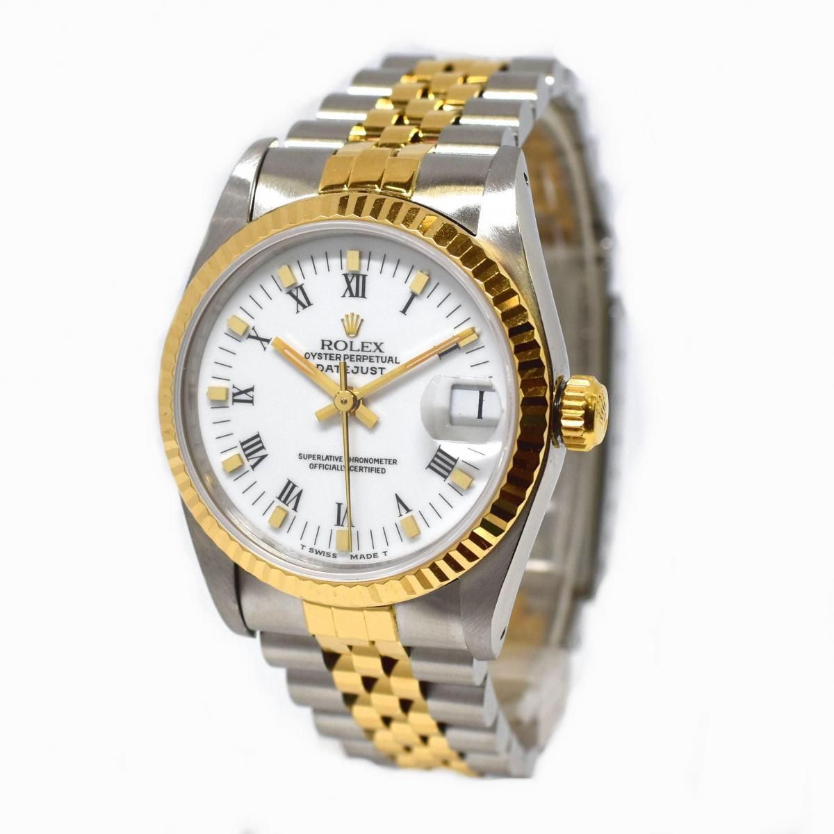 ŹƬʡۥå ǥȥ㥹 68273 N֡ӻ ư ROLEX DATEJUST SS/K18YG ۥ磻  ܡ