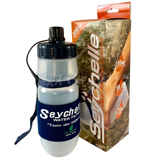 Seychell セイシェル サバイバルプラス携帯浄水ボトル - アウトドア