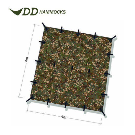 DD Hammocks／DD Tarp 4×4-MC　タープ 4×4-マルチカム - アウトドアショップ ランタン