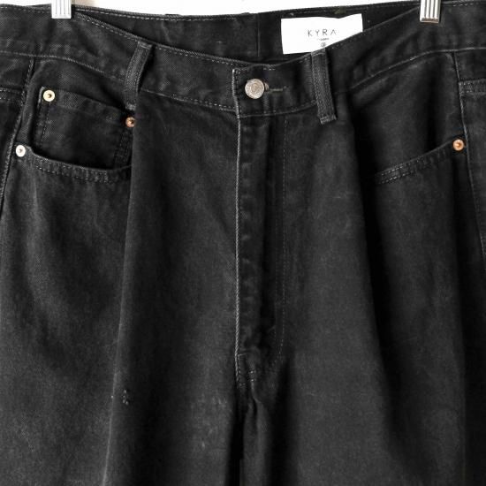 BLACK BUGGY DENIM PANTS - SALAD DAYS CLUB