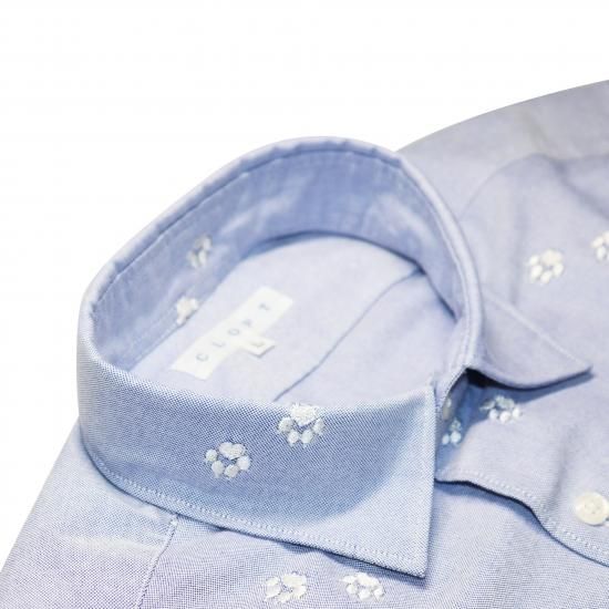 SOLD OUT】CLOFT クロフト イヌ柄 犬柄 PAW(肉球)刺繍超長綿OX SOLD OUT】CLOFT クロフト イヌ柄 犬柄 PAW(肉球)刺繍超長綿OX