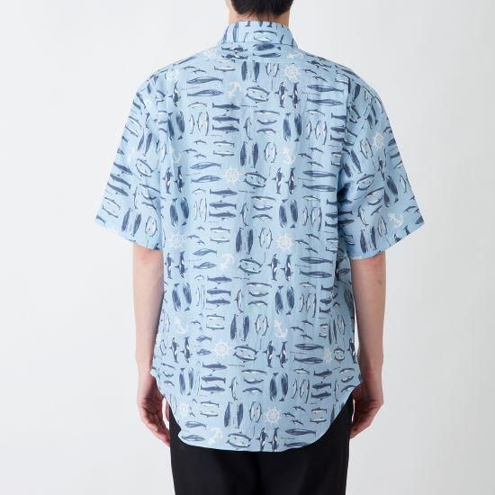 残りわずか】 CLOFT クロフト くじら柄 クジラ柄 マリン柄 ラミー100