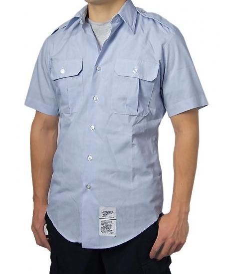 アメリカ空軍 USAF ライトブルー 半袖ドレスシャツ USED AF-SS-U
