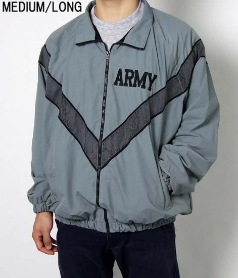 アメリカ軍 U.S.ARMY グレー IPFU トレーニングジャケット（USED）前期 