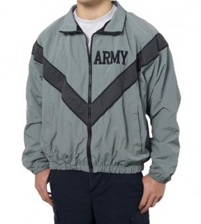 アメリカ軍 U.S.ARMY グレー 前期型 トレーニングジャケット USED A78U=