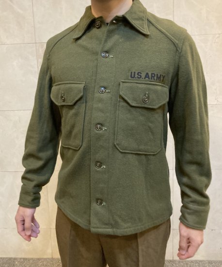 アメリカ軍　U.S.Army OG108 ミリタリー　ウールシャツ