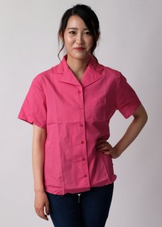 フランス Balsan社 ピンク レディース ワークシャツ（新品）長袖＆半袖　F85LN