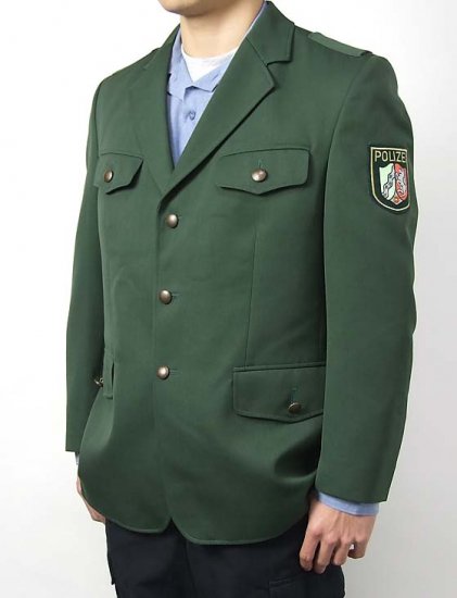ドイツ警察 POLIZEI グリーン ドレスジャケット 新品 G54N ...