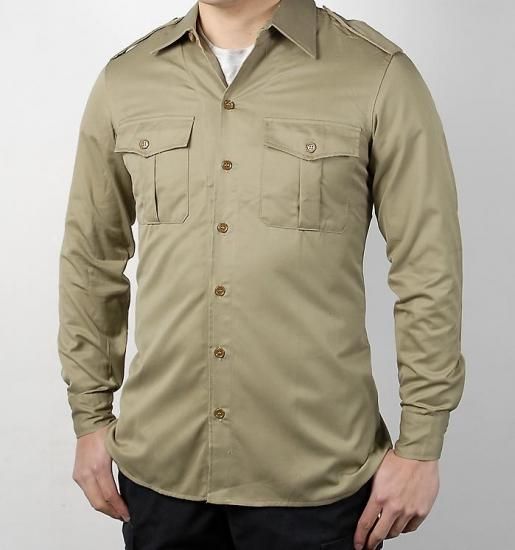 イタリア軍 カーキ フィールドシャツ 新品 E43n ミリタリーショップ L A Boy エルエイボーイ 本店 イタリア軍 カーキ フィールドシャツ 新品 E43n ミリタリーショップ L A Boy エルエイボーイ 本店