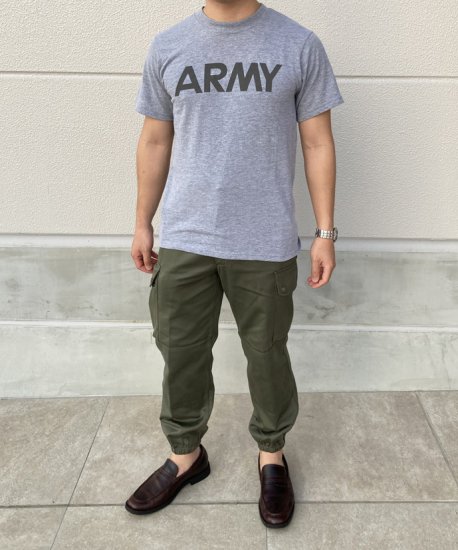 アメリカ軍 U.S.ARMY グレー 前期型 IPFU トレーニングTシャツ 新品