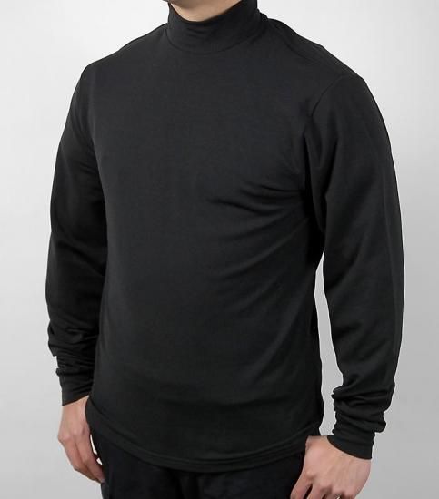 【デッドストック】 米軍 タートルネック L/S Tシャツ ブラウン ミリタリー