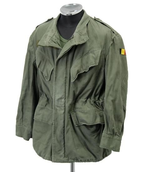 ベルギー軍 OD M-88 フィールドジャケットパーカー 国旗付 USED ベルギー軍 OD M-88 フィールドジャケットパーカー 国旗付 USED