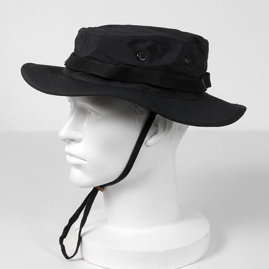 U.S. ブラック ジャングルハット 新品 M34- - ミリタリー U.S. ブラック ジャングルハット 新品 M34- - ミリタリー
