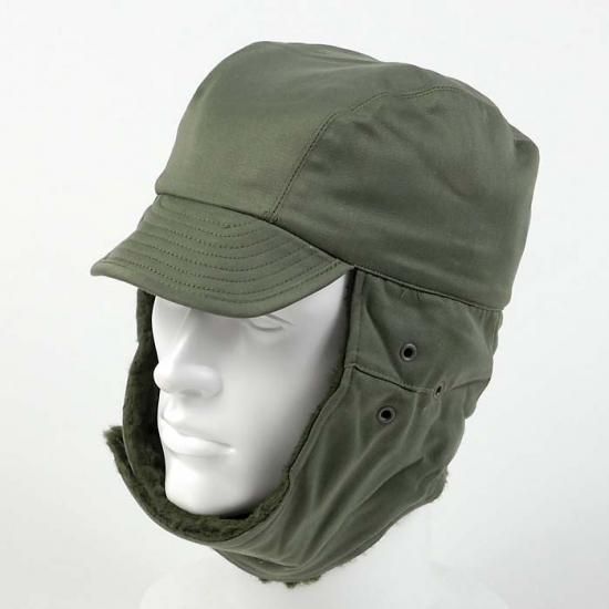 フランス軍 目ざとく OD ウィンターキャップ 新品 M74N- フランス軍 目ざとく OD ウィンターキャップ 新品 M74N-