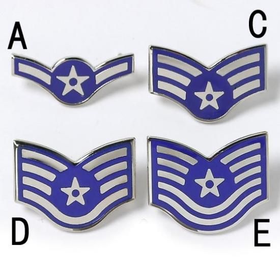 アメリカ空軍 USAF 階級ピンバッジ 新品 26N- - ミリタリー