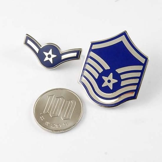 アメリカ空軍 USAF 階級ピンバッジ 新品 26N- - ミリタリー