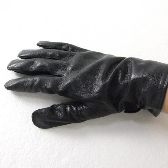 フランス軍 ブラック レザーグラブ 新品 71N- - ミリタリー