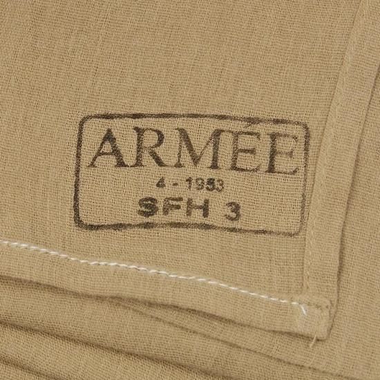 フランス軍 1950年代 ビンテージ コットンスカーフ 新品 95N