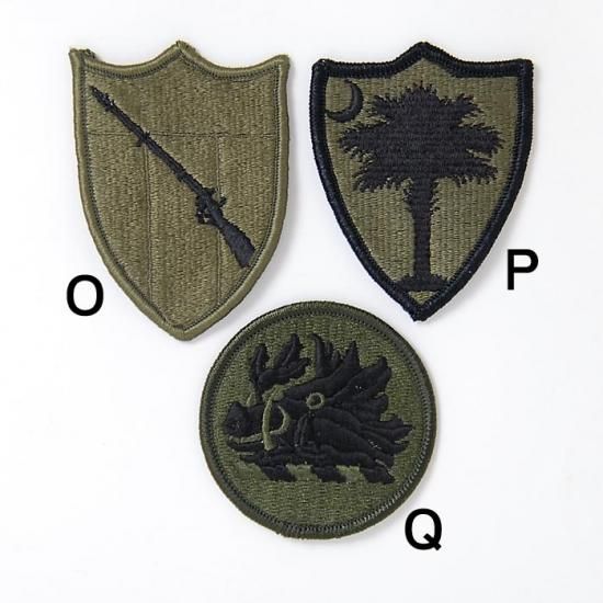 US.OD.部隊章ワッペン(新品)4 BRANCH-GN4 - ミリタリー