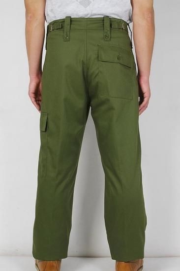 スモール特価、イギリス軍 OD ベイカーパンツ(新品)サイドポケット付