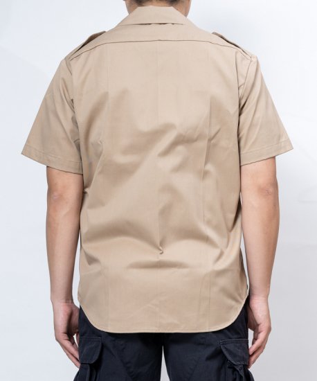 アメリカ陸軍 U.S.ARMY カーキ 厚手生地 半袖ドレスシャツ（新品）AMY 